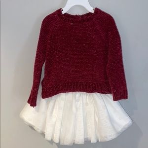 Super soft sweater and tutu set